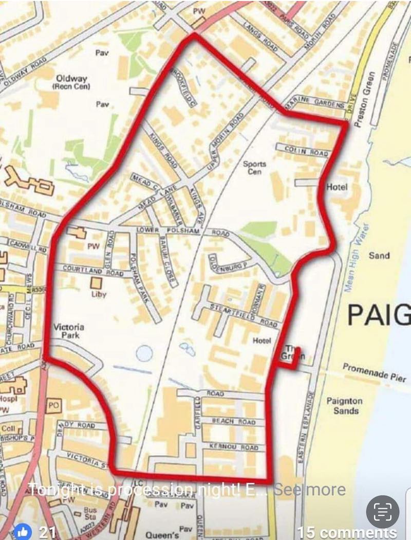 Paignton Festival Map